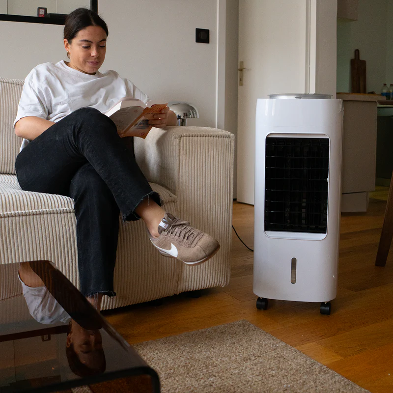 FreshOne Polara — confort au frais dans le salon, fenêtres fermées